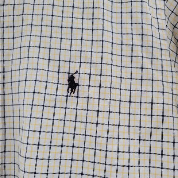 Ralph Lauren button down shirt  beige and yellow size L60 - Picture 2 of 5